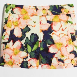 J Crew Floral Stretch Chino Shorts